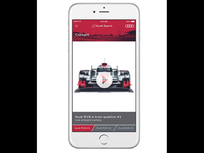 media image 17 for project Audi Lemans 2015: PWA Mobile App for VIP guests.