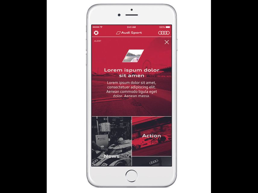 media image 6 for project Audi Lemans 2015: PWA Mobile App for VIP guests.