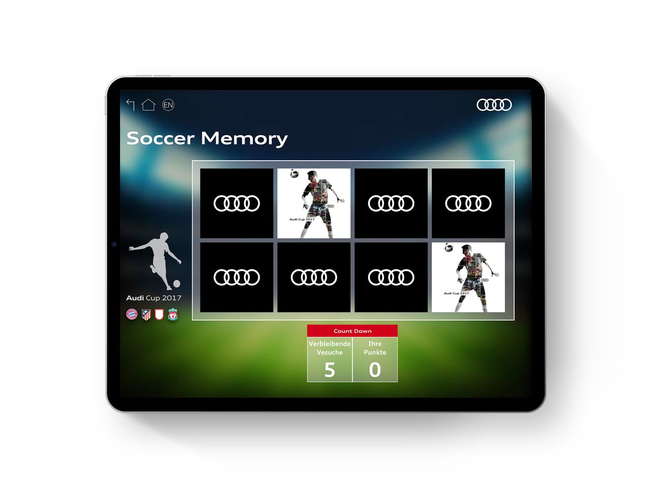 media image 10 for project Audi Cup 2017 Lottery App