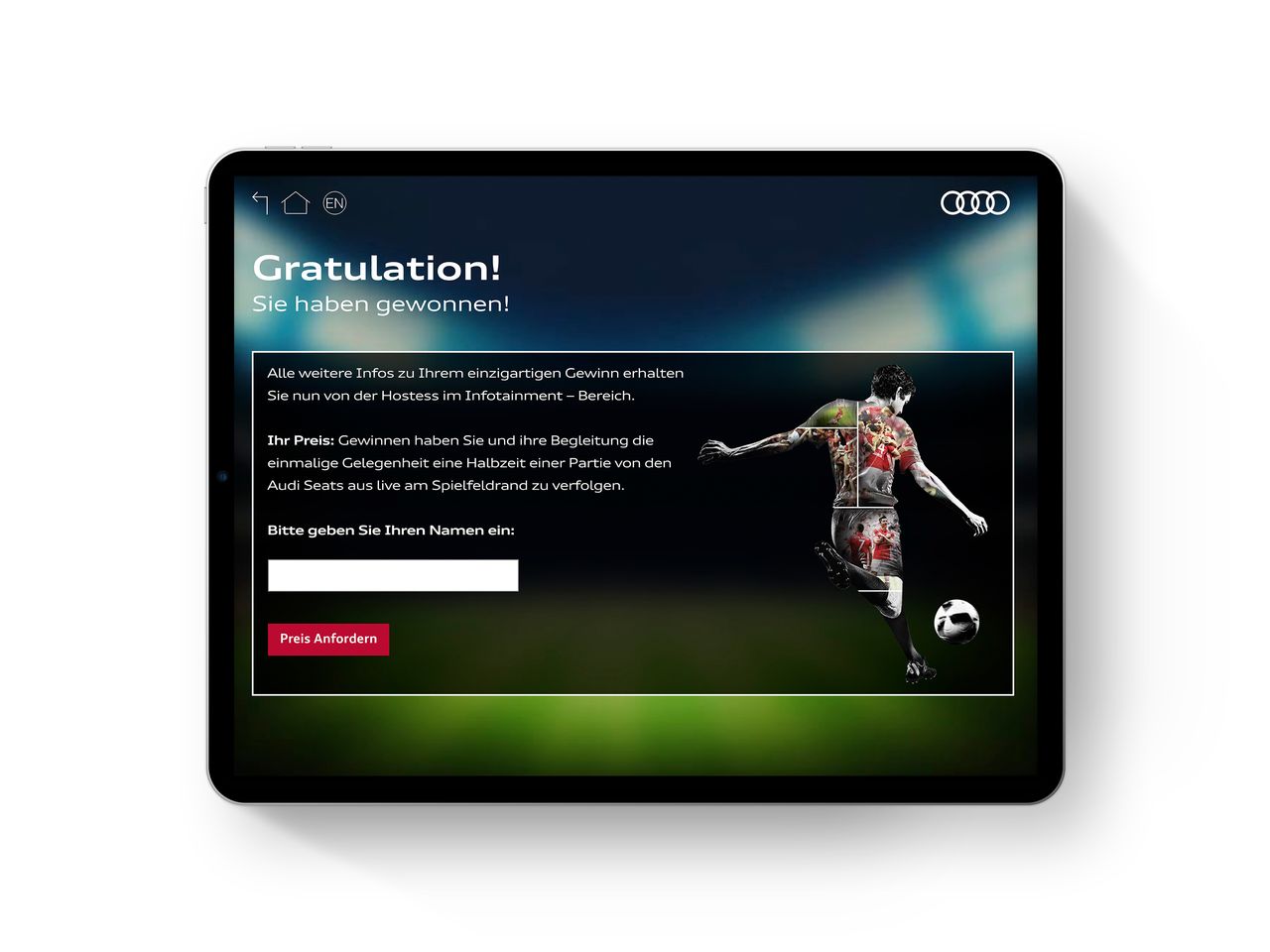 media image 11 for project Audi Cup 2017 Lottery App