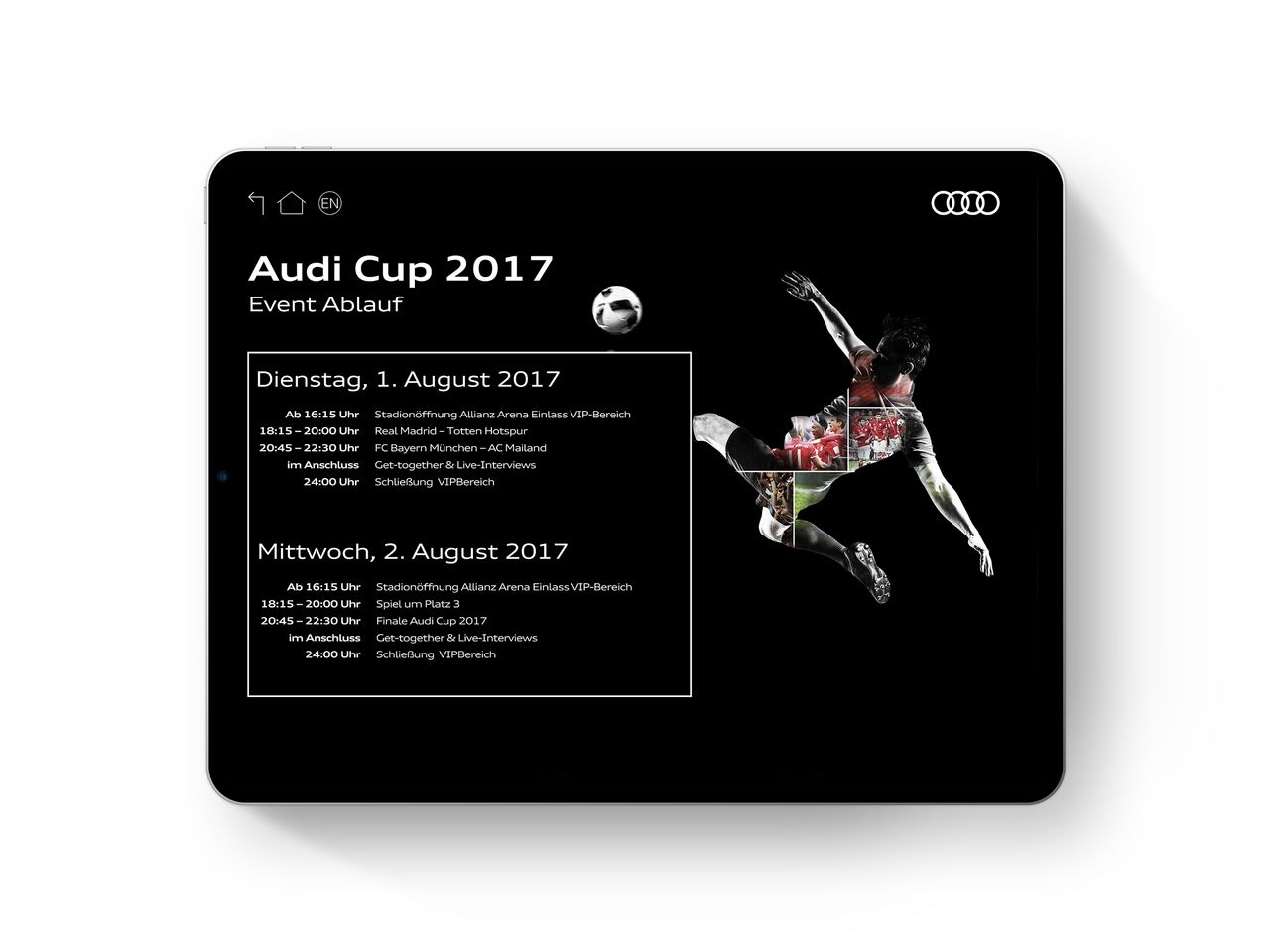 media image 3 for project Audi Cup 2017 Lottery App