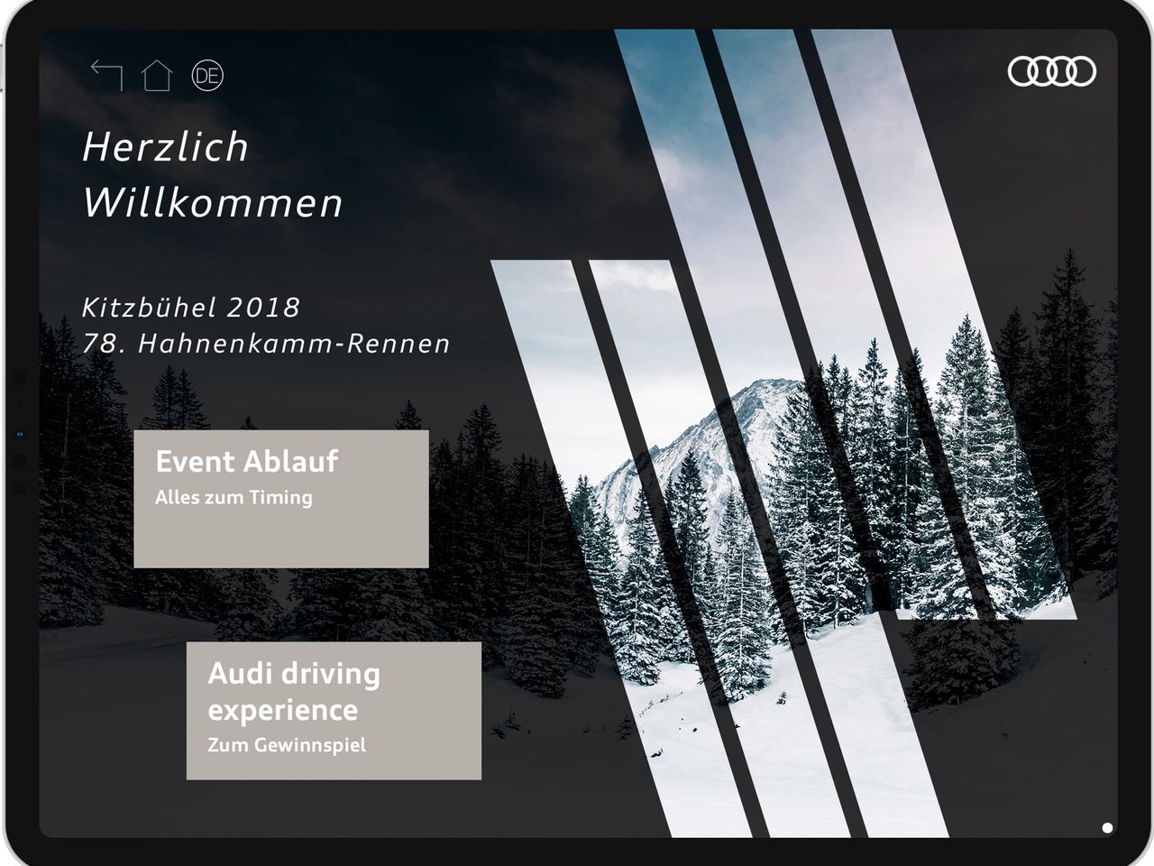 media image 2 for project Audi Cup 2018 - Lottery App