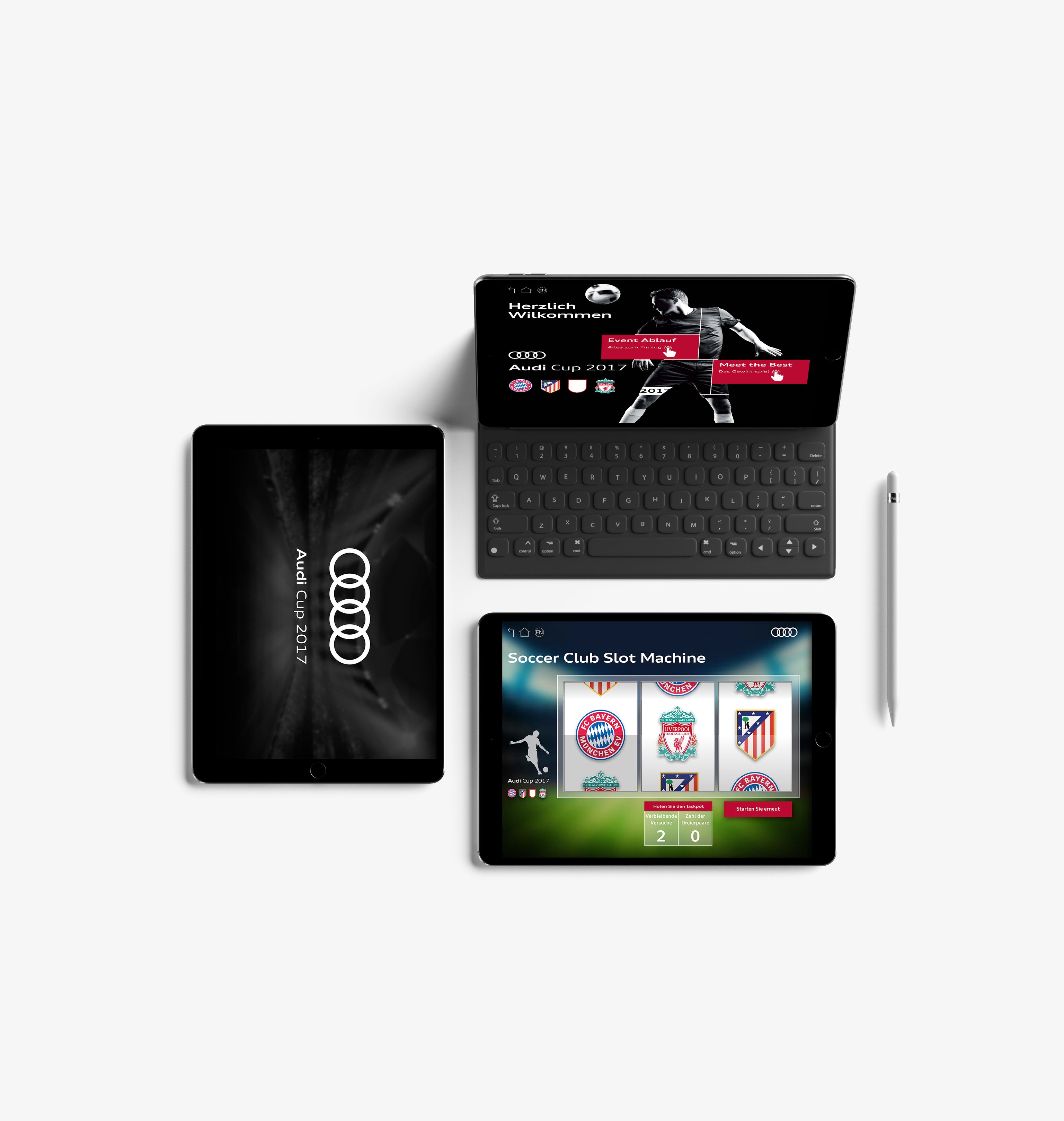 Featured image background for 'Audi Cup 2017 Lottery App'