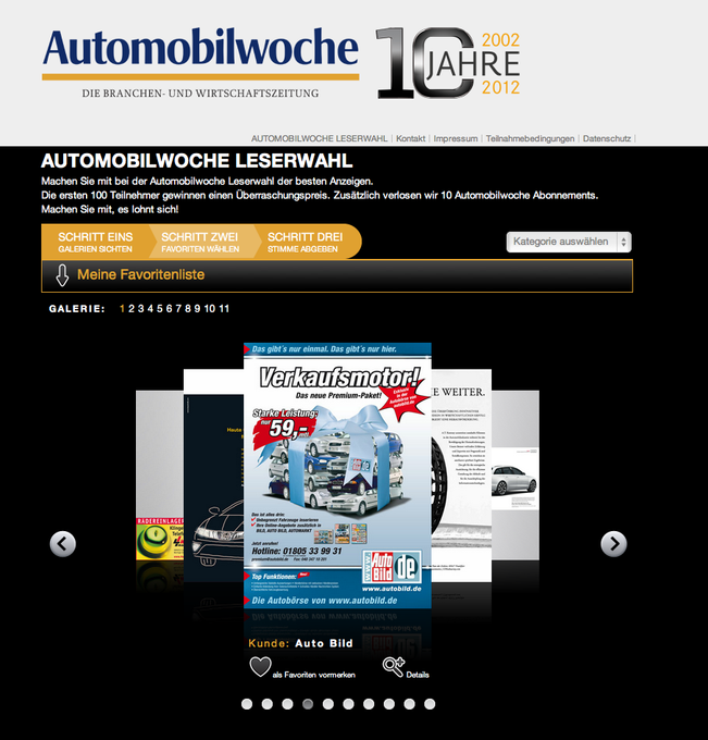 media image 0 for project 10 Years - Automobilwoche