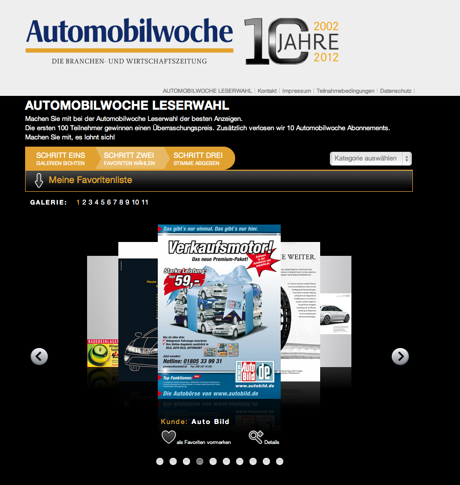 Featured image background for '10 Years - Automobilwoche'