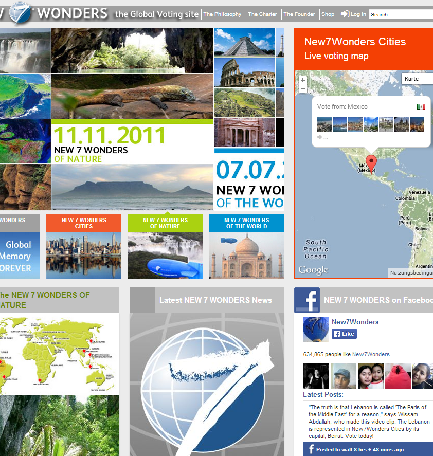 Featured image background for 'New7Wonders Cities - Voting Site'